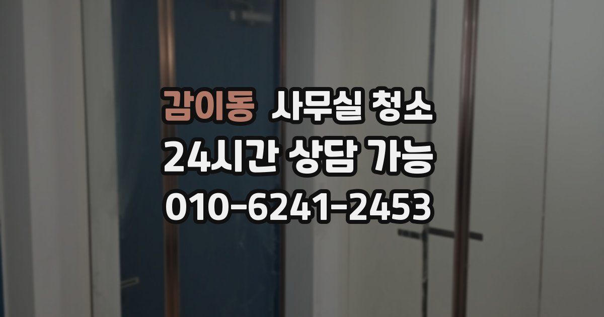 감이동 사무실 청소