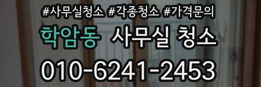 학암동 사무실 청소