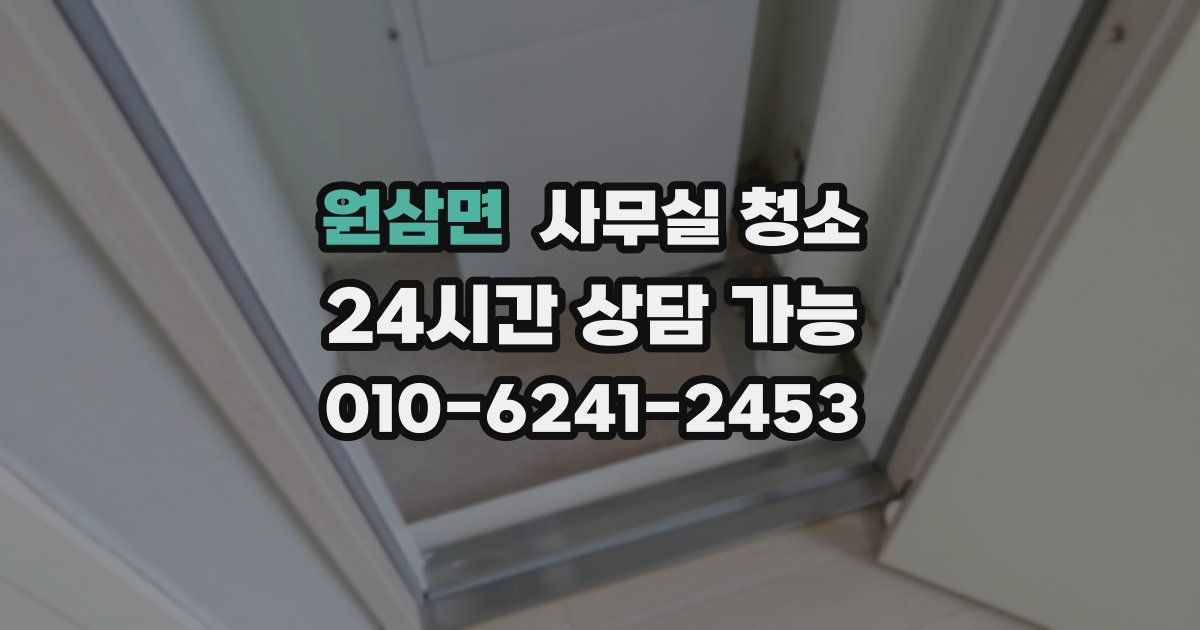 원삼면 사무실 청소