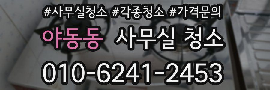 야동동 사무실 청소
