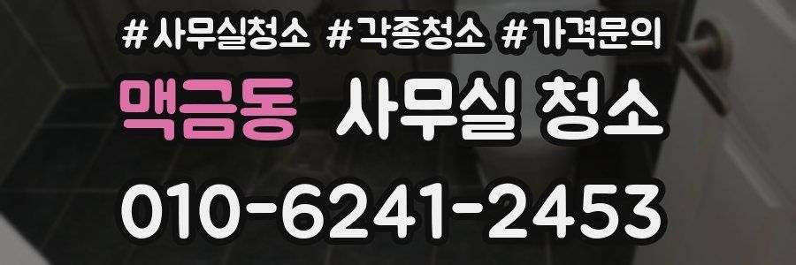 맥금동 사무실 청소