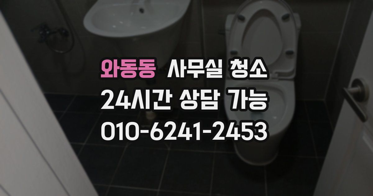 와동동 사무실 청소