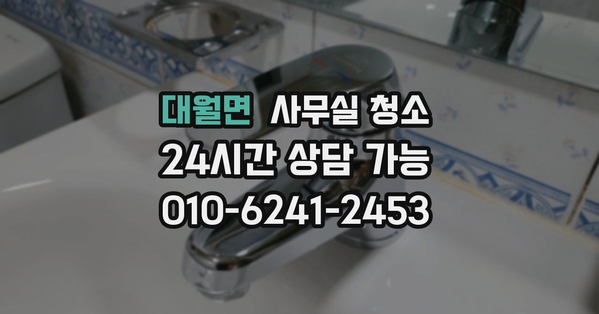 대월면 사무실 청소