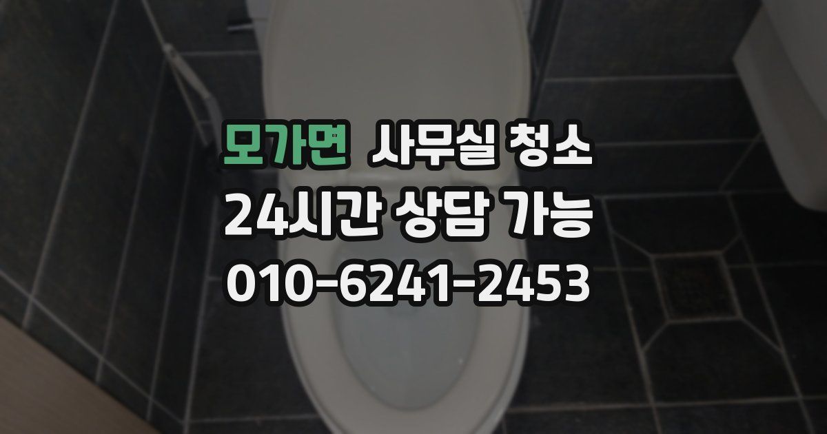 모가면 사무실 청소