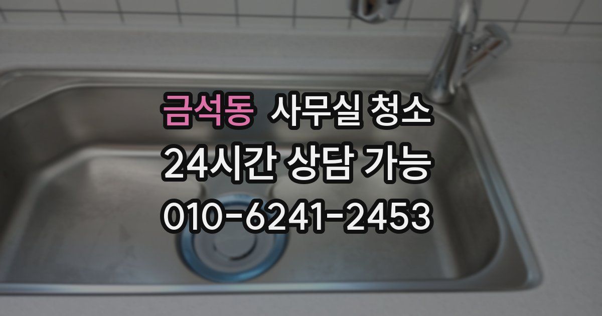 금석동 사무실 청소