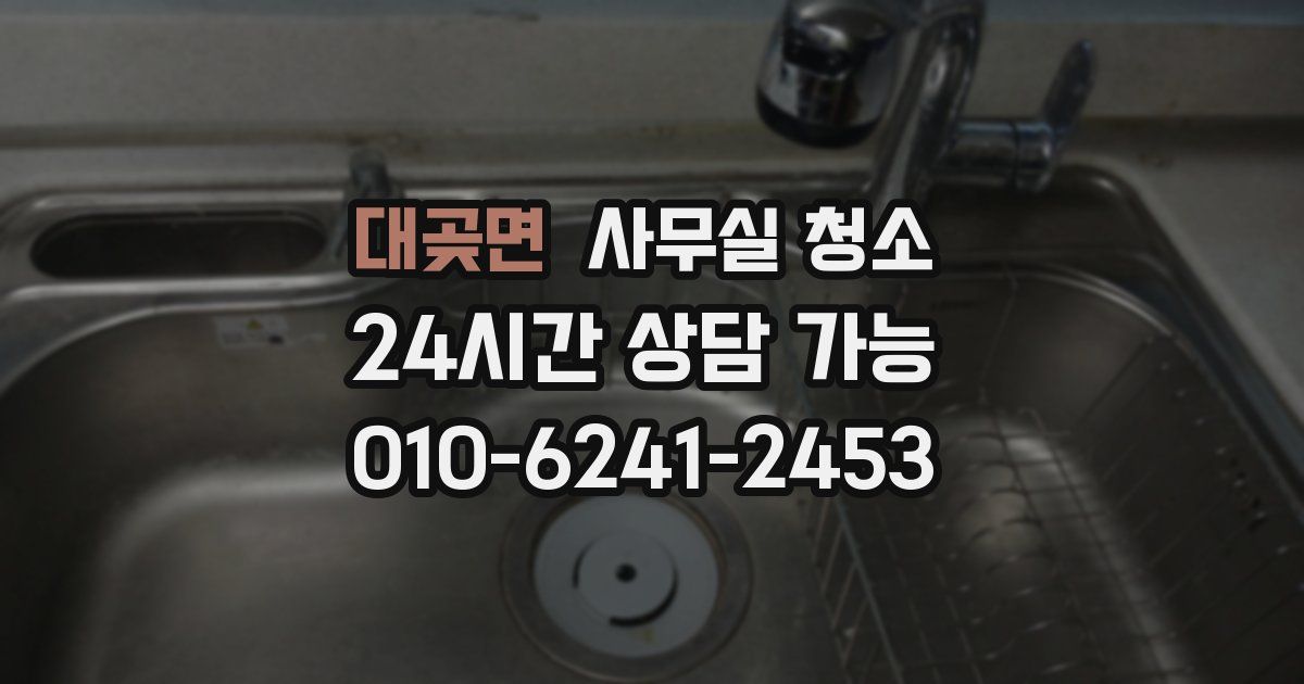 대곶면 사무실 청소