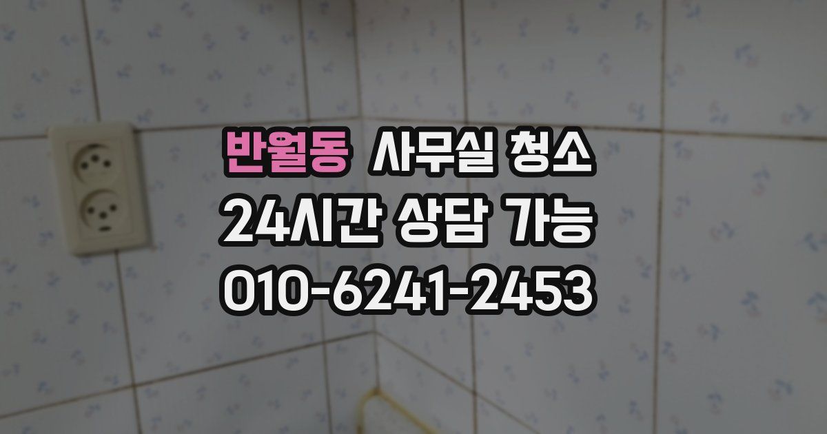 반월동 사무실 청소