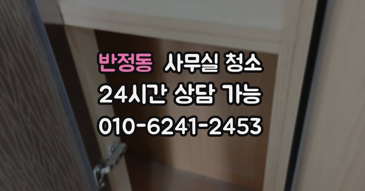 반정동 사무실 청소
