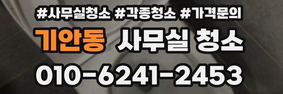 기안동 사무실 청소