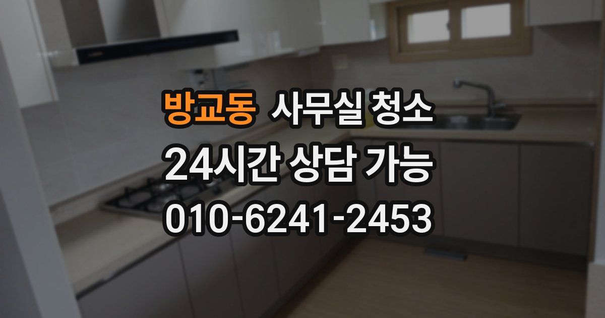 방교동 사무실 청소