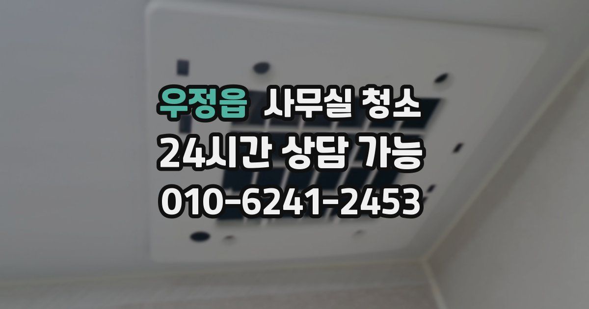 우정읍 사무실 청소
