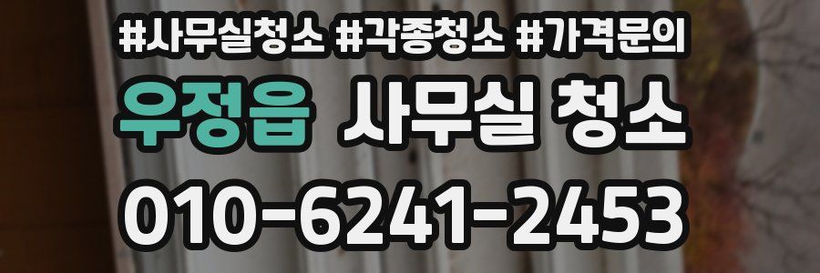 우정읍 사무실 청소
