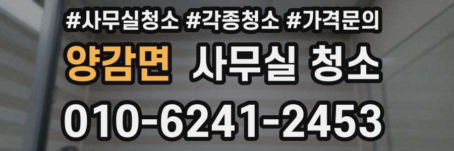 양감면 사무실 청소