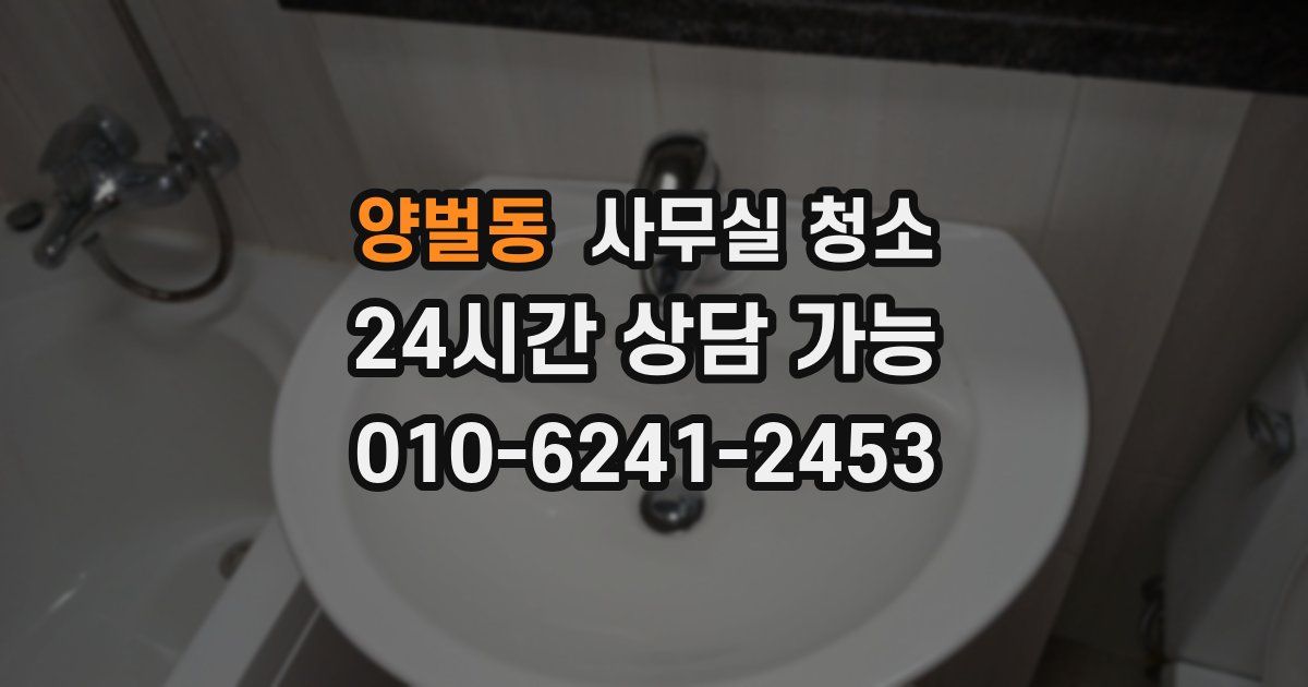 양벌동 사무실 청소