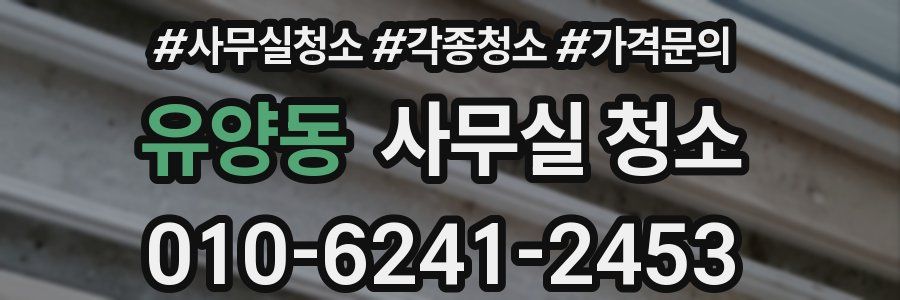 유양동 사무실 청소