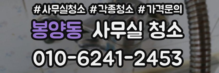 봉양동 사무실 청소