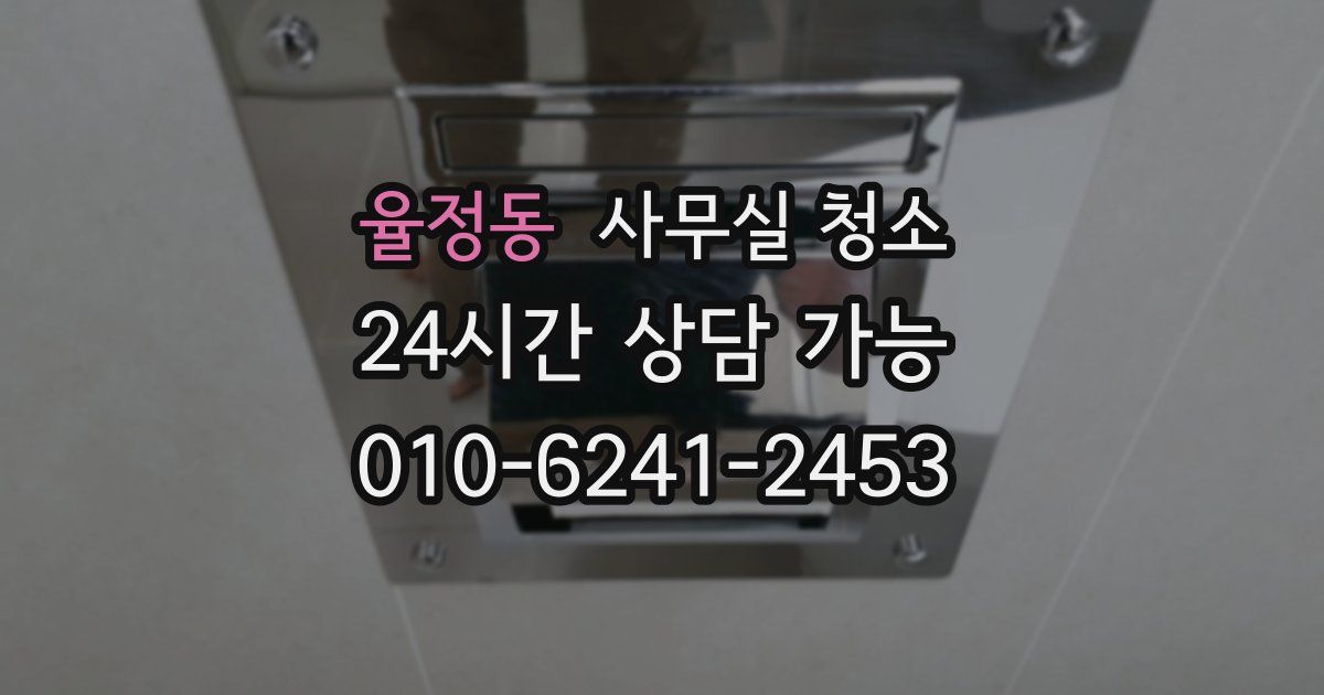 율정동 사무실 청소
