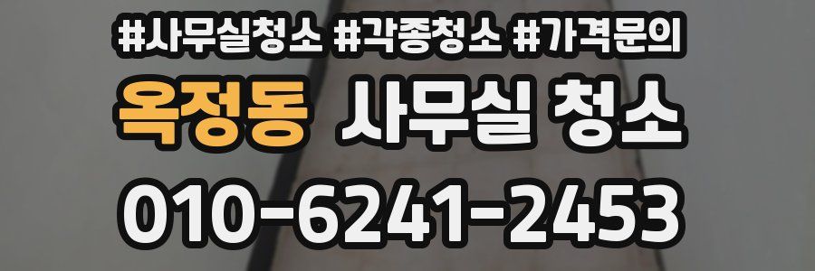 옥정동 사무실 청소