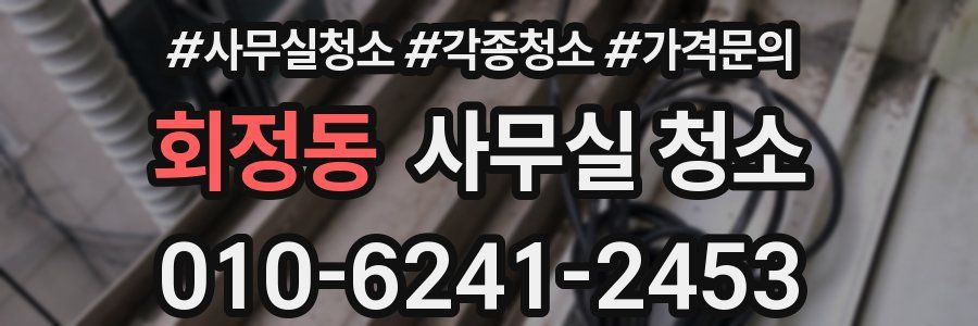 회정동 사무실 청소