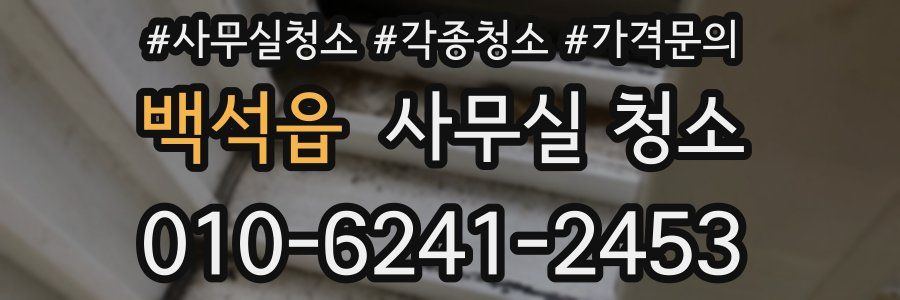 백석읍 사무실 청소