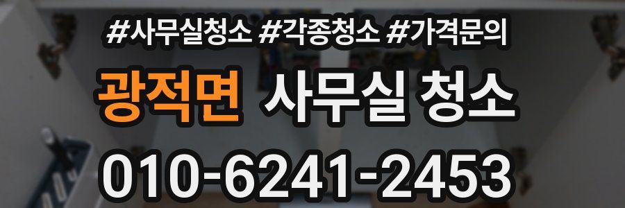 광적면 사무실 청소