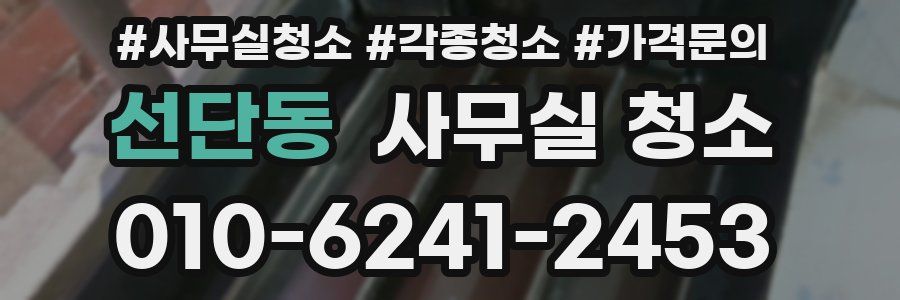 선단동 사무실 청소