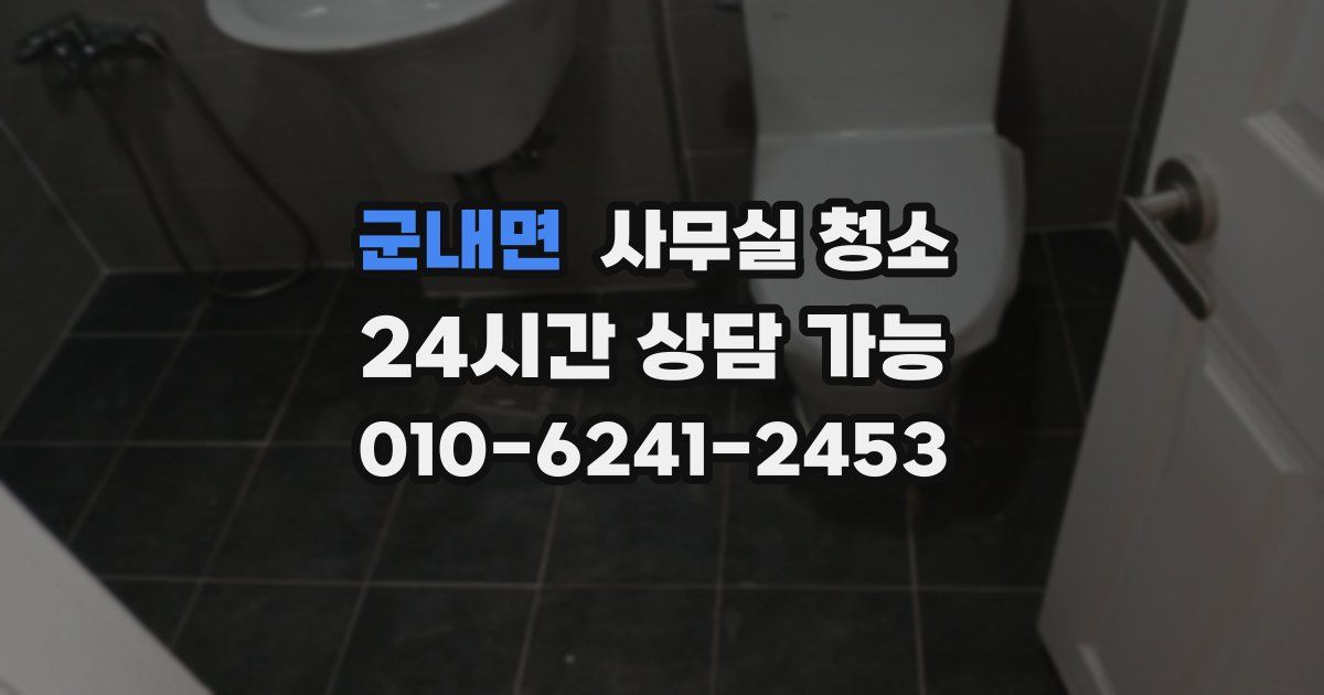 군내면 사무실 청소