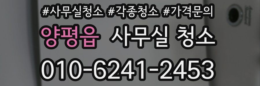 양평읍 사무실 청소