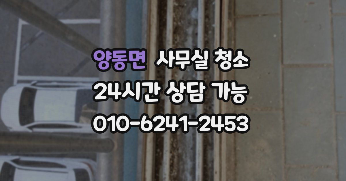 양동면 사무실 청소