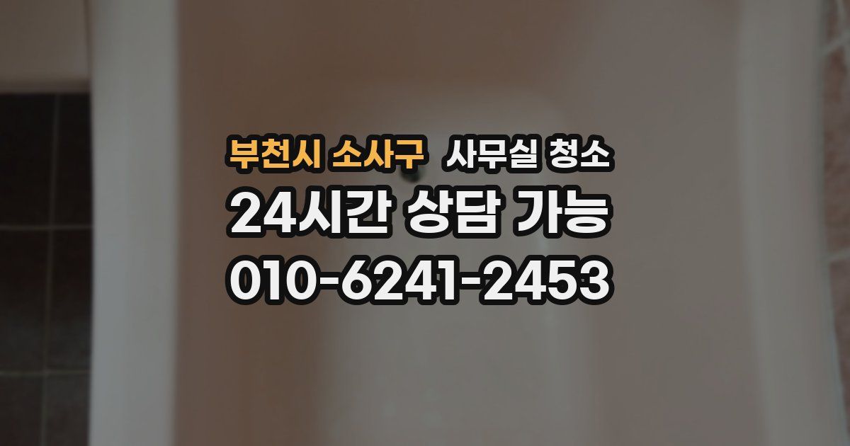 부천시 소사구 사무실 청소