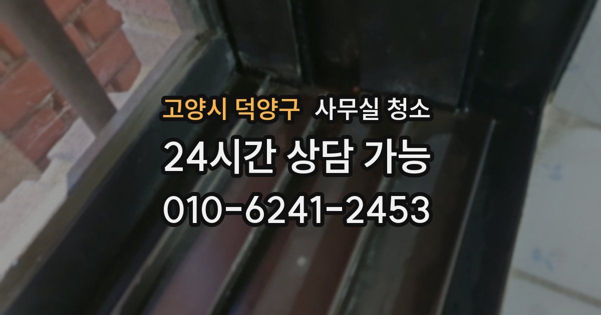 고양시 덕양구 사무실 청소