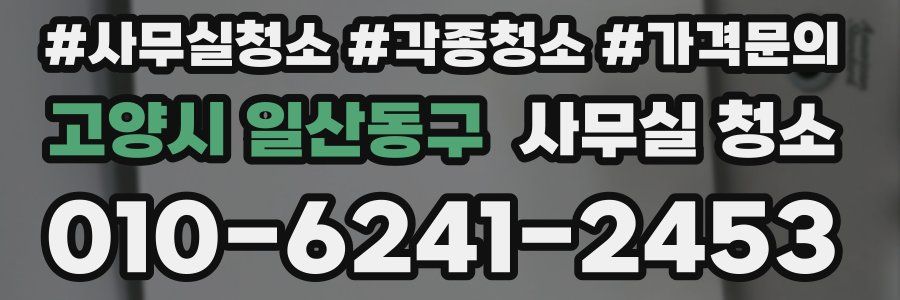 고양시 일산동구 사무실 청소
