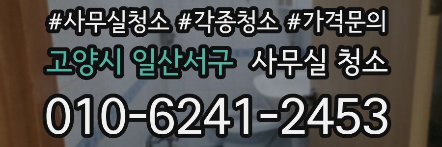 고양시 일산서구 사무실 청소