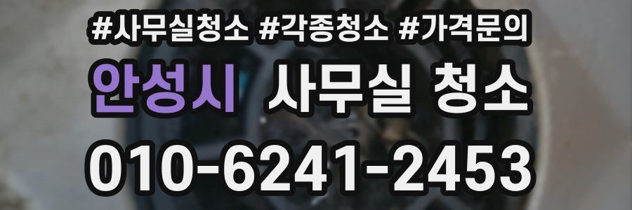 안성시 사무실 청소