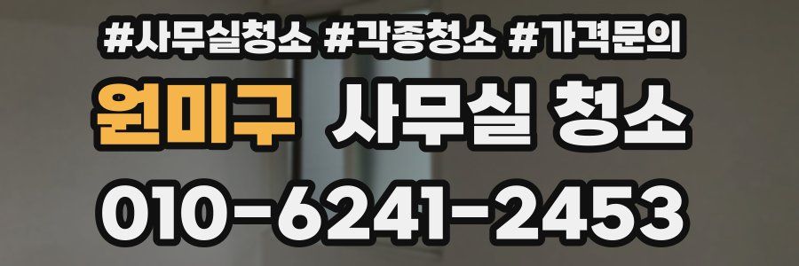 원미구 사무실 청소