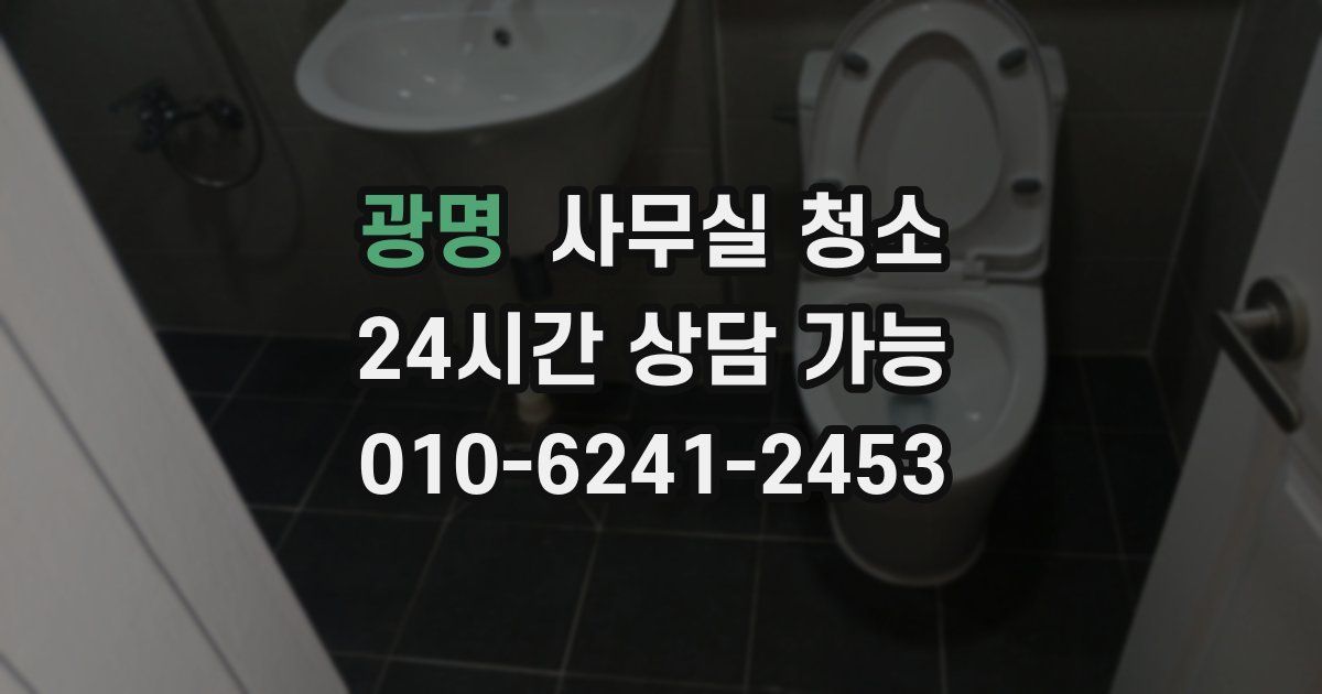 광명 사무실 청소