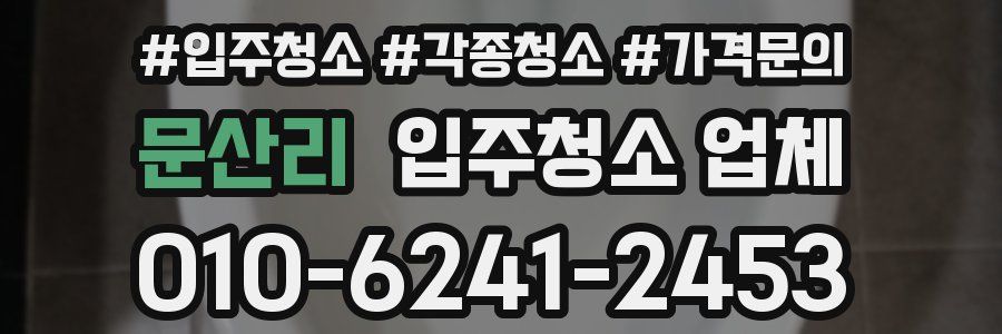 문산리 입주청소 업체