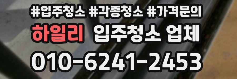 하일리 입주청소 업체