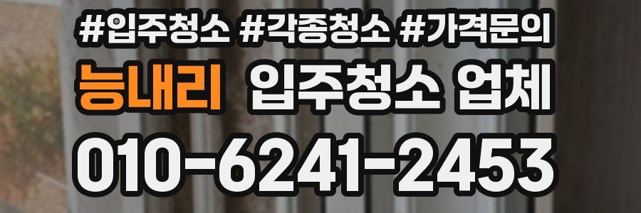 능내리 입주청소 업체