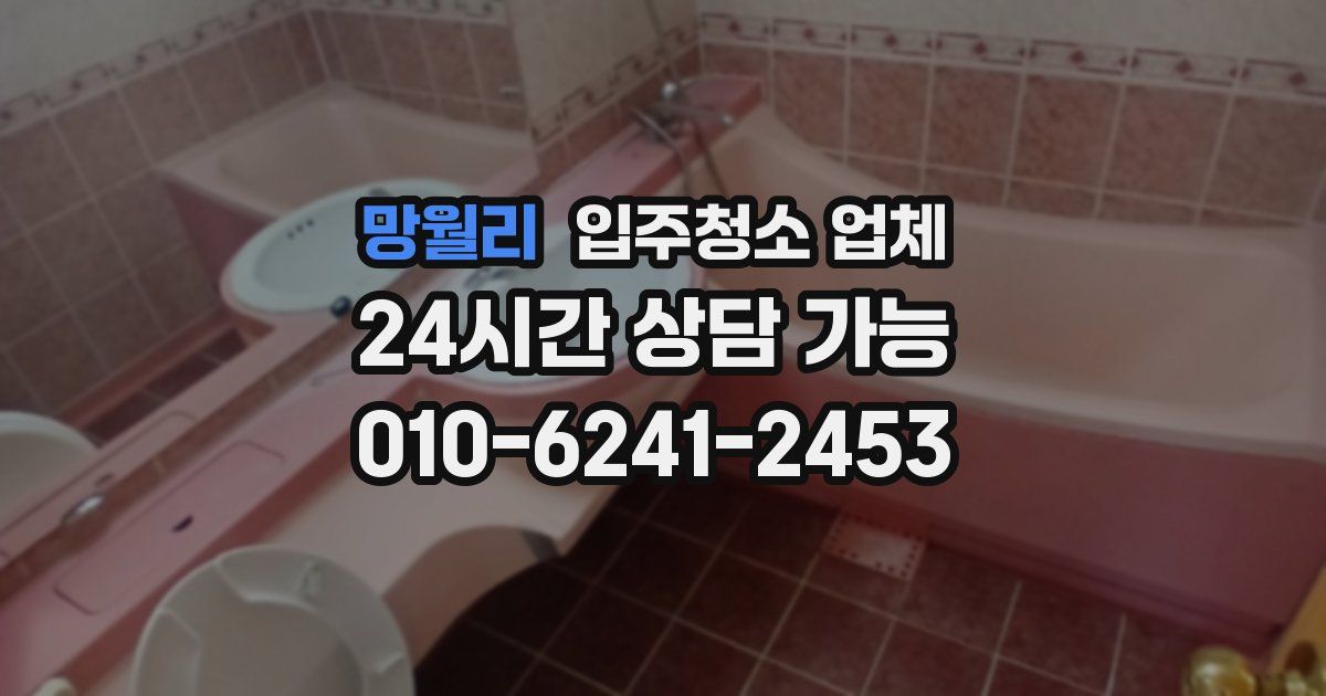 망월리 입주청소 업체