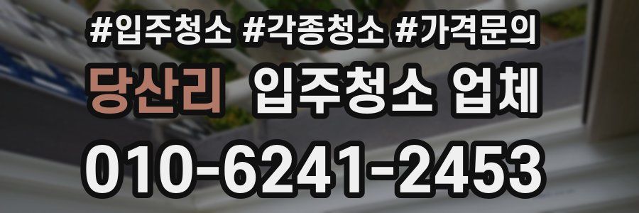 당산리 입주청소 업체