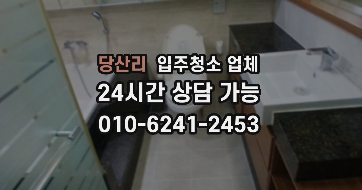 당산리 입주청소 업체