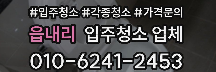 읍내리 입주청소 업체