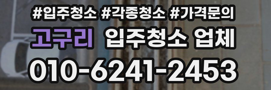 고구리 입주청소 업체