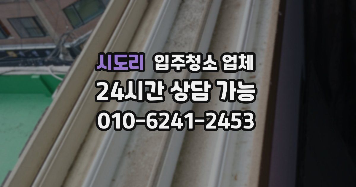 시도리 입주청소 업체
