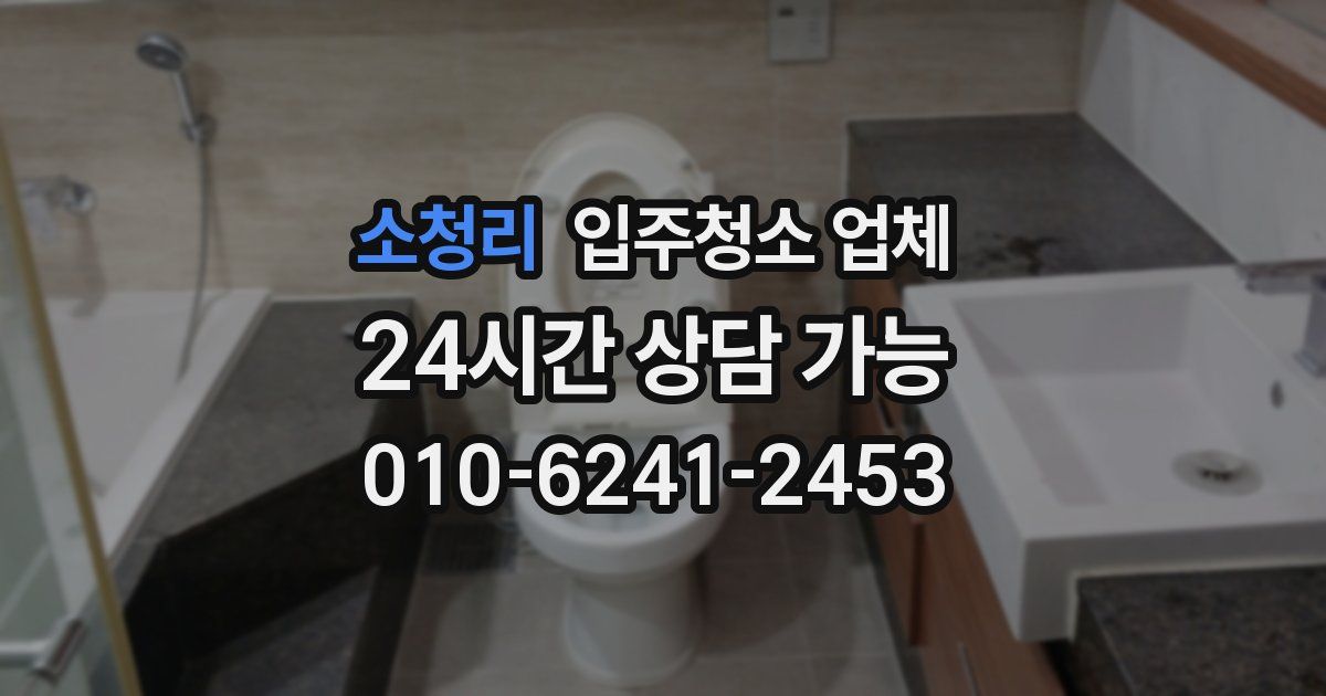 소청리 입주청소 업체