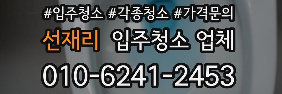 선재리 입주청소 업체