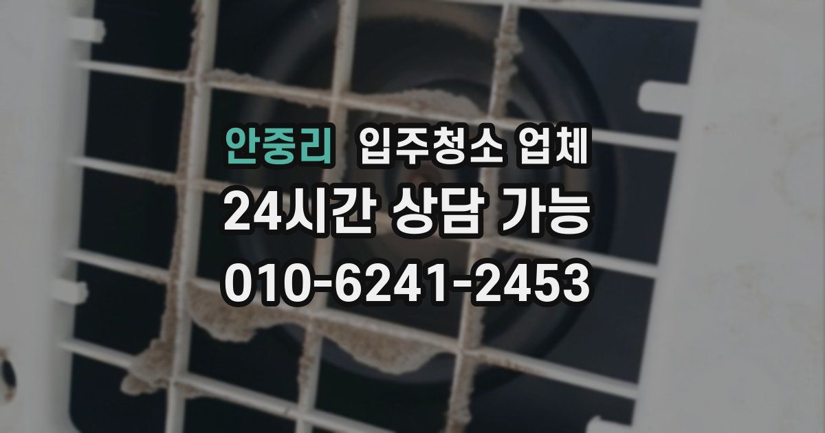 안중리 입주청소 업체