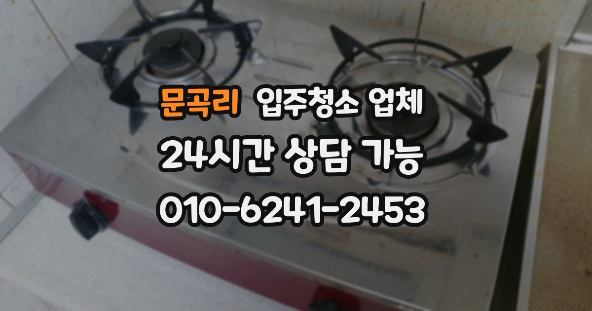 문곡리 입주청소 업체
