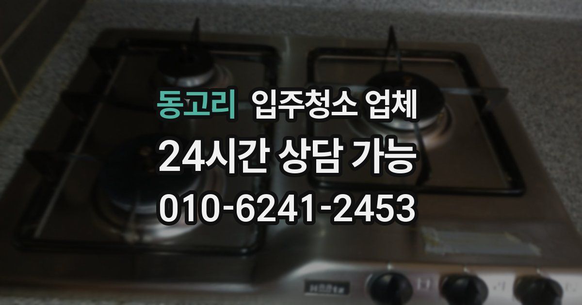 동고리 입주청소 업체